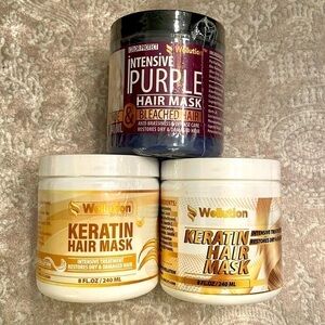 Brand New Hair Mask Bundle Keratin Intensive Treatment Purple Blondes Brassiness